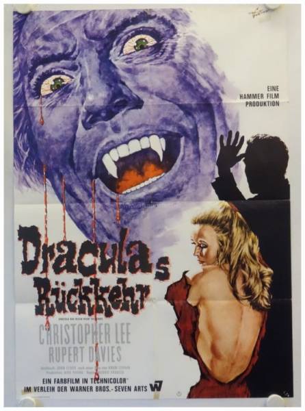 Draculas Rückkehr originales deutsches Filmplakat